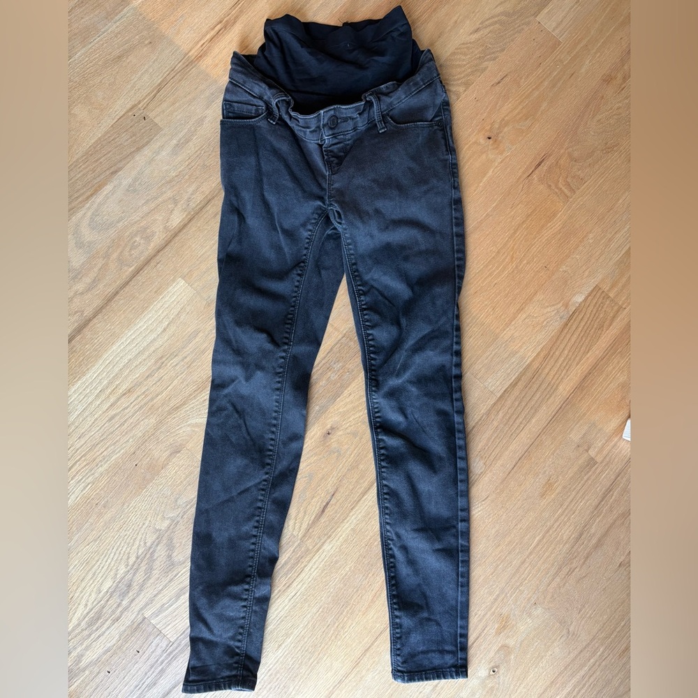 Women's Maternity Black Jeans